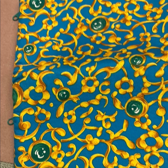 Oscar de LaRenta ~ travel Satchel ~3 zip pockets Colorful Floral Fabric - Picture 8 of 8